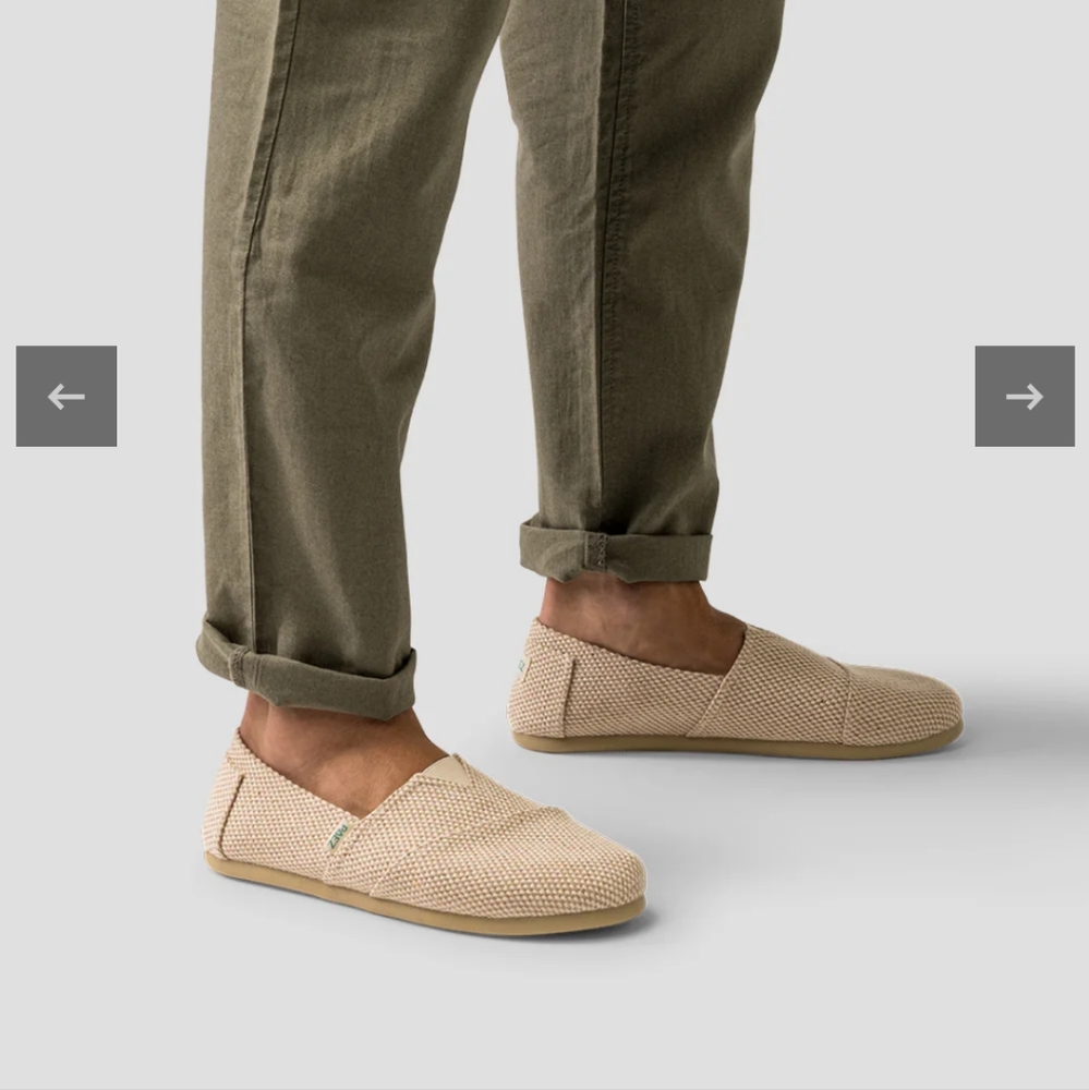 Paez Classic Panama XL Tan Ivory Sand Slip-on Casual Shoes